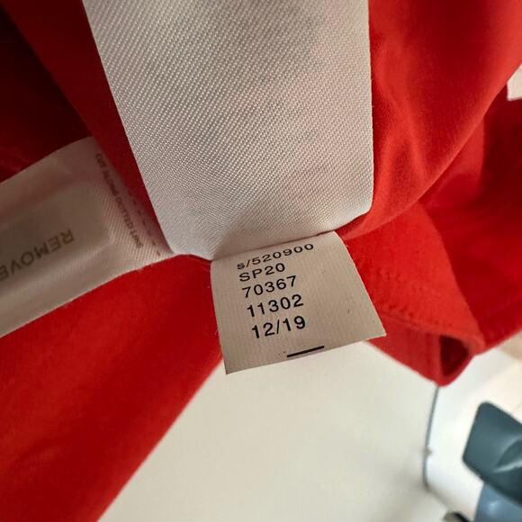 NEW Ann Taylor Women's Trench Pencil Red Belted Button Skirt Size 12 - Picture 9 of 11